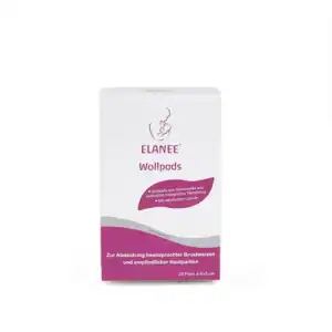 Elanee Wollen Pads – 100% Biologische Merino Wol, 20 stuks (8×8 cm)