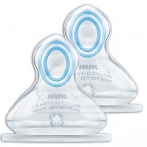 NUK silicone flessenspeen 0 tot 6 mnd